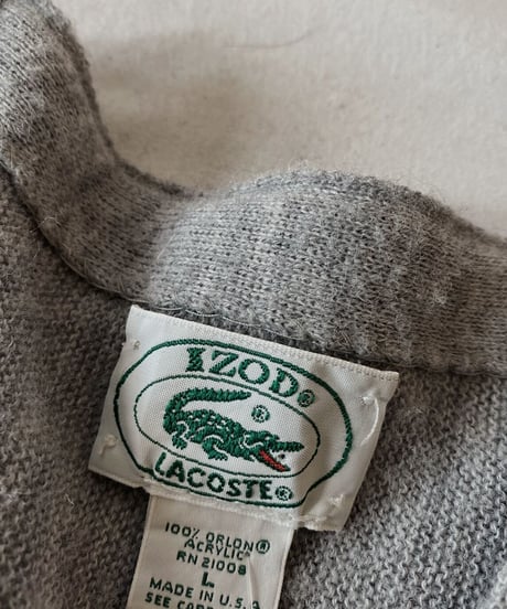 【USED】   LACOSTE Knit Cardigan⑥/210930-040