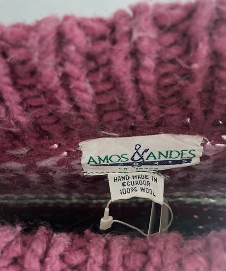 【USED】 Made in Ecuador Wool 100% Knit Top 231209-010