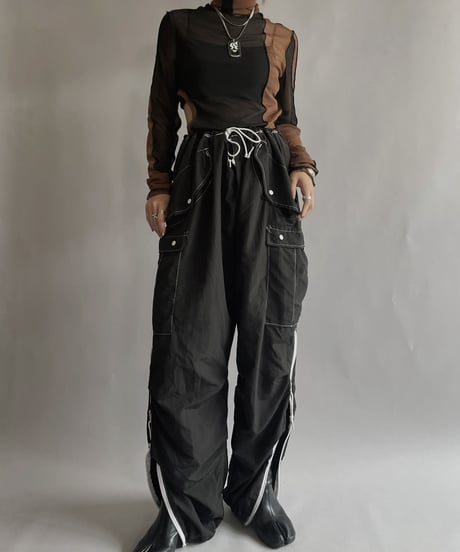【USED】  Poly Long Sleeved Top / 220924-022