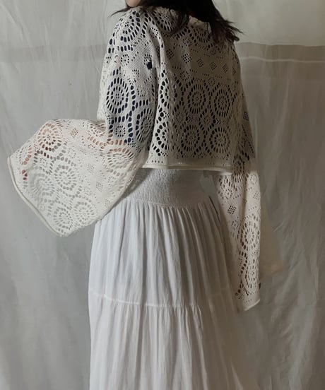【RE;CIRCLE】RE Crochet L/S Top④/210526-068