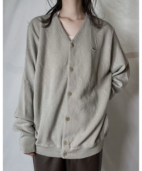 【USED】 LACOSTE Acrylic Knit Cardigan  ④ / 220111-004