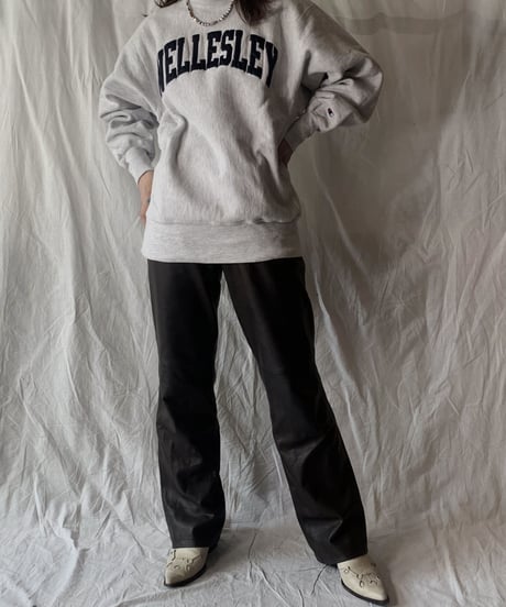 【USED】 90's USA Champion Reverse Weave WELLEALEY/210324-006