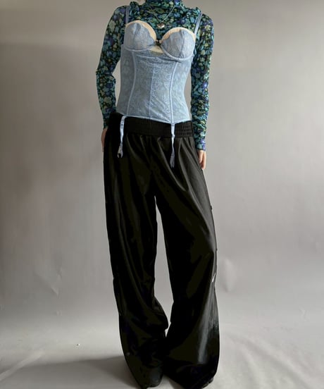 【USED】 GANNI Flower Pattern Sheer Top /251206-017