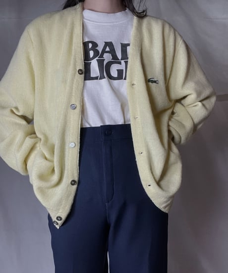 【USED】 LACOSTE Acrylic Knit Cardigan  ⑥ / 220111-007