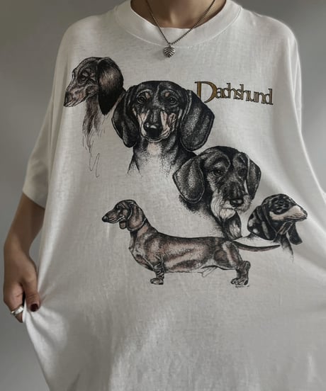 【USED】  Made in USA S/S Dachshund T-Shirt / 230729-001
