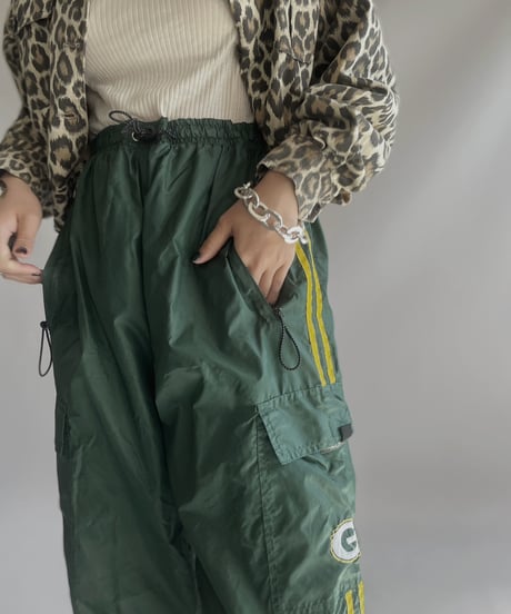 【USED 】 NFL Green Bay Packers Nylon Line Pants/ 231125-008