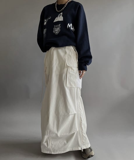 【Mashup Products】 Silk Screen L/S Sweat top /  240217-007