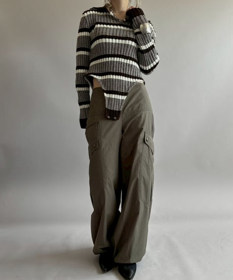 【RE;CIRCLE】 RE Rib Knit Leotard Top / 260416-009