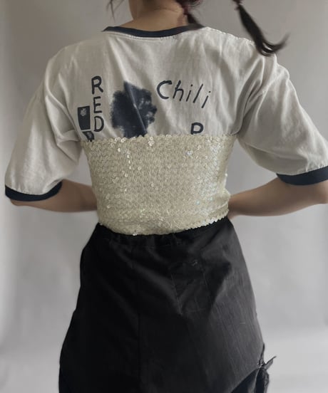 【USED】 Spangle Top White / 230401-038