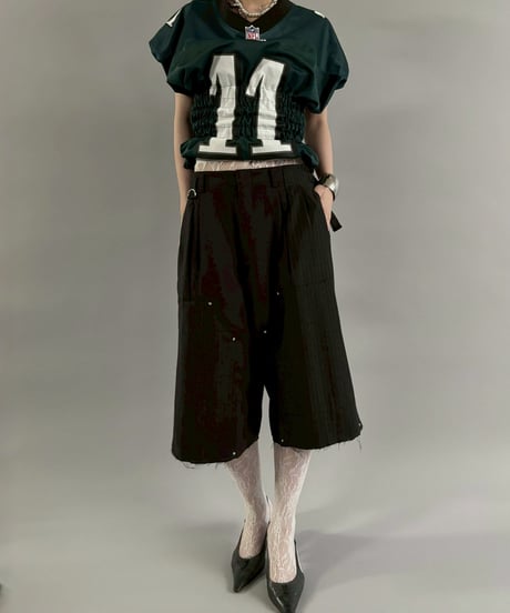 【RE;CIRCLE】 Shirring Football Shirt  /  250904-004