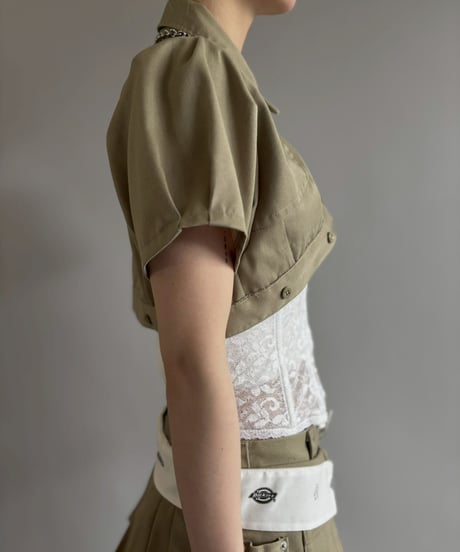 【Chinatsu Aoyama】 RE Makers Shirt Khaki / 260702-004
