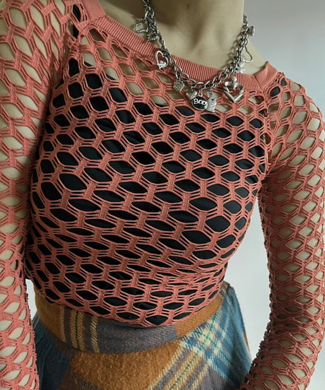 【USED】  Mesh L/S Top /250111-022