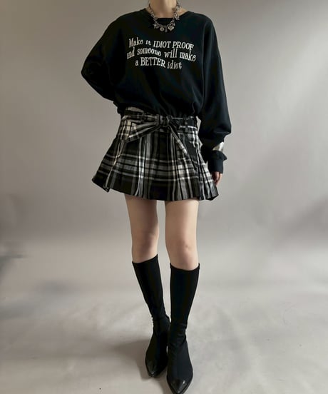 【USED】 GILDAN Make it IDIOT PROOF and someone will make a BETTER idiot L/S T-Shirt / 260502-002
