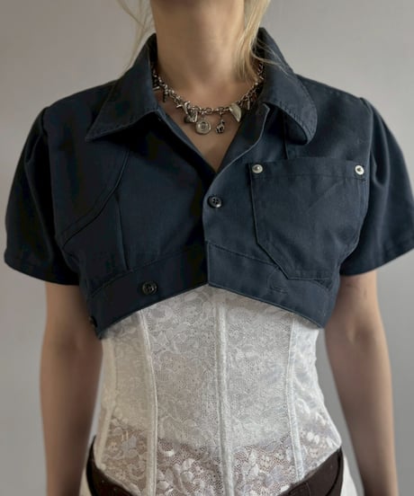【Chinatsu Aoyama】 RE Makers Shirt Navy / 260702-015