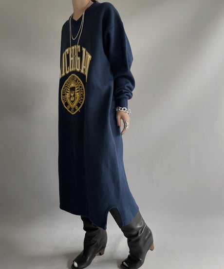 【USED】 Made in USA MICHIGAN Sweat One-Piece / 231202-011