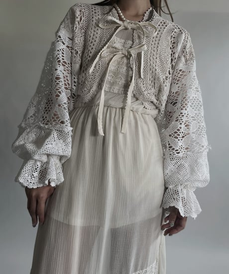 【RE;CIRCLE】 RE Crochet Bolero / 220623-023