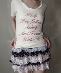 【Chinatsu Aoyama】 Re Embroidered T-Shirt /  250724-028