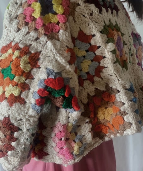 【RE;CIRCLE】 Short Sleeve Granny Knit Top② /210404-002