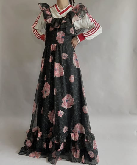 【USED】 Vera Mont Flower Patterned Poly One-piece / 230325-021