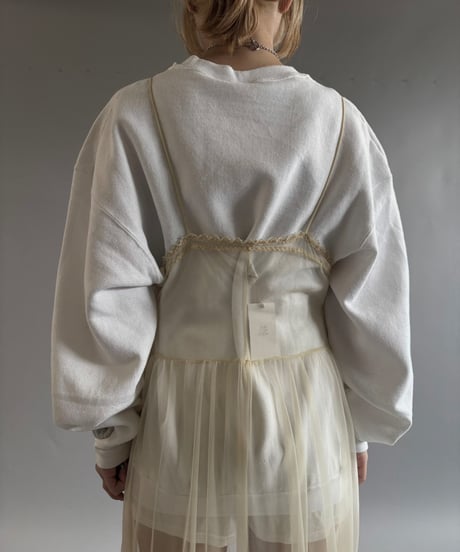 【USED】 MADE in USA Organza lace camisole One-Piece  /250927-002
