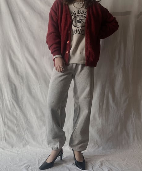 【USED】 Acrylic Knit Cardigan③ /210303-005