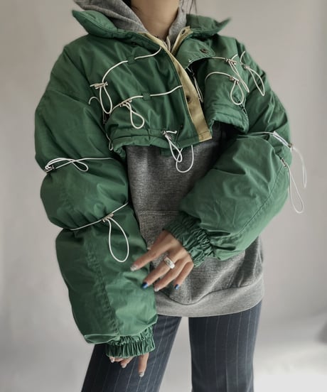 【RE;CIRCLE】 RE Draw Code Short Down Jacket / 230126-004