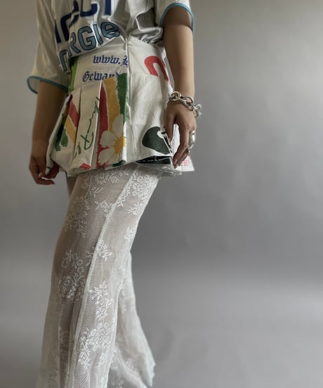 【RE;CIRCLE】RE Eco-Friendly Bag Pleats Mini Skirt/ 240613-013