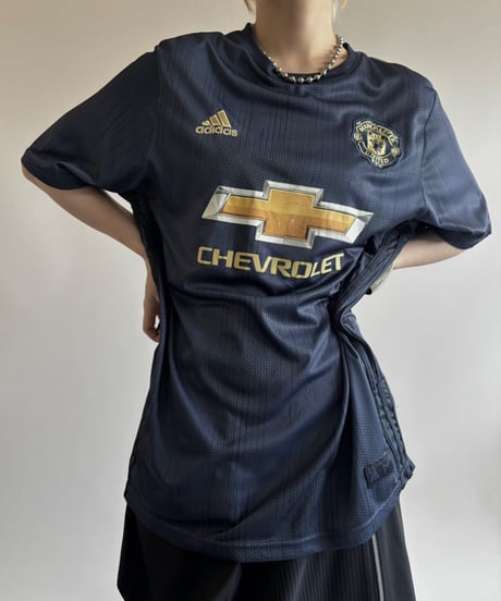 【USED】 18~19's adidas Manchester United Soccer Shirt / 250717-015