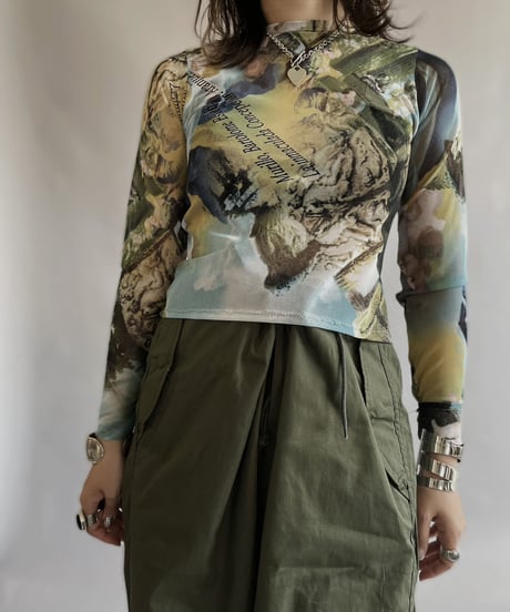 【USED】 L/S Power Net Top / 230527-017