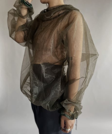 【USED】  Log House Designs Long Sleeved Shirt / 220924-026