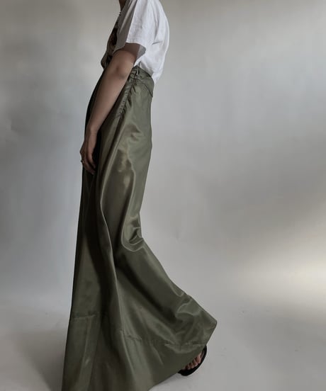 【USED】 Poly Long Skirt / 220423-030