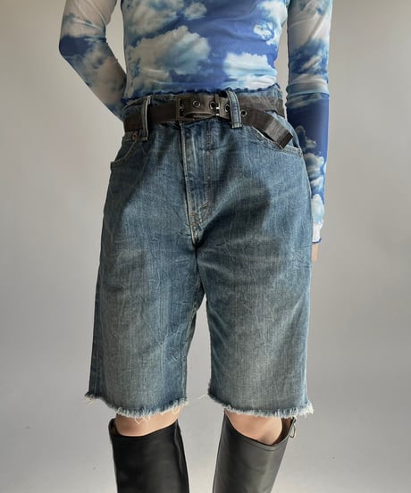 【USED】 Levi's Lame Cut Off Denim Shorts /250201-003