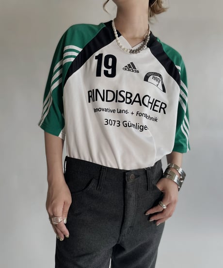 【USED】  adidas T-shirt "Rindisbacher 19"  / 220723-021