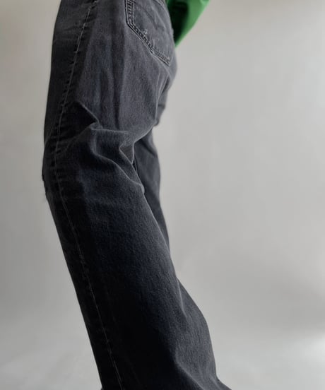 【USED】  Made in USA Levi's Denim Pants 501 Black/ 220416-023