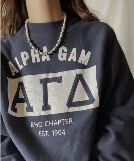 【USED】  Champion Reverse Weave Sweat ALPHA GAM/211116-040