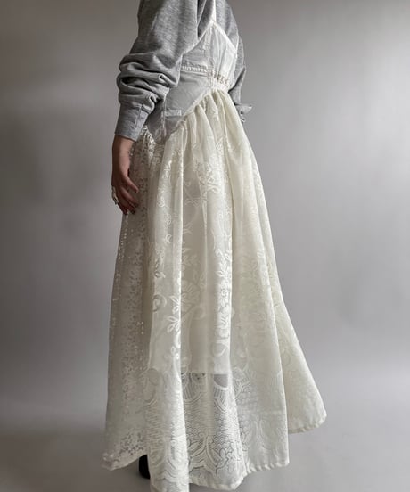 【RE;CIRCLE】 Re Parachute Lace Jump Skirt/ 250320-002