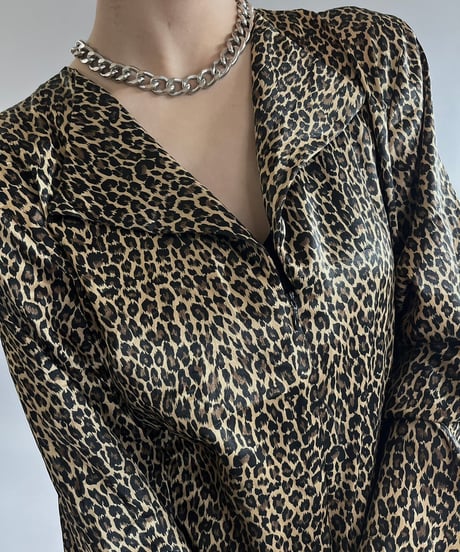 【USED】MOGAN TAYLOR Leopard Patterned Long One-Piece /240907-038