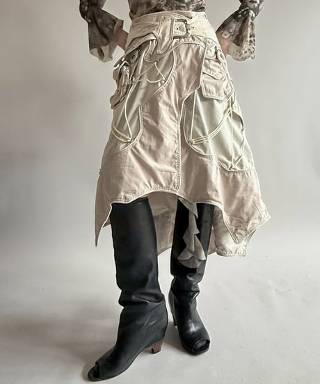 【USED】 Gimmick Design Hand Made Skirt  /250412-024