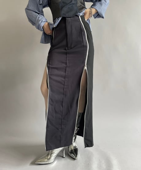 【RE;CIRCLE】 Re Front Zip Skirt/ 241003-016