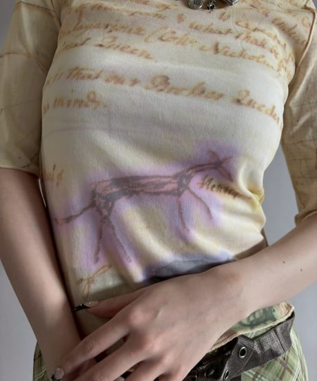 【USED】 Cop.Copine Design Sheer Top/ 260328-002