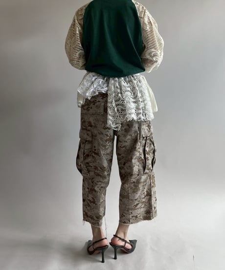 【RE;CIRCLE】 RE Lace Switching Raglan T-Shirt / 250605-004