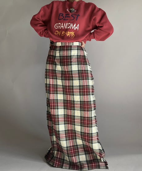 【USED】 80~90's Best GRANDMA ON EARTH Sweat Top /241207-021