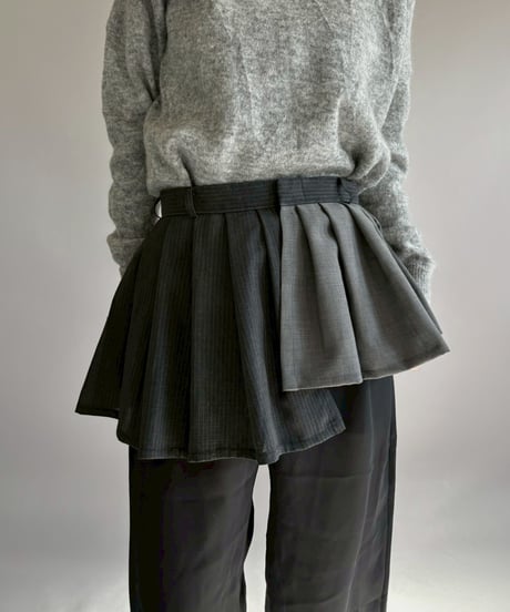 【RE;CIRCLE】 RE Suit Wrap Skirt Mini / 260129-009