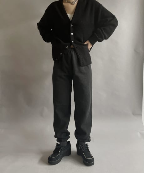 【USED】 Acrylic Knit Cardigan Black / 230211-019