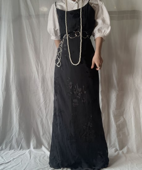 【USED】 Flower Patterned Camisole One-Piece/210714-026
