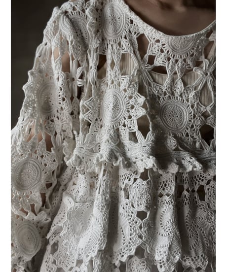 【RE;CIRCLE】 RE Crochet L/S One-piece④/20220317-024