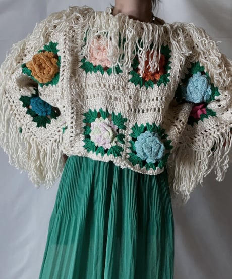 【RE;CIRCLE】 RE Granny Knit L/S Top/210917-001