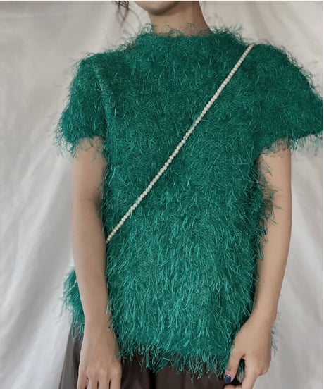 【USED】    Shaggy Knit Top/211216-013