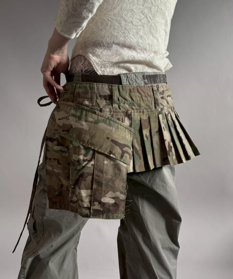 【RE;CIRCLE】 RE  Military Camouflage Wrap Skirt / 260226-013
