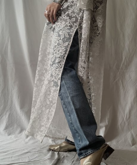 【RE;CIRCLE】 RE Lace Open Collar One-piece②/210630-015